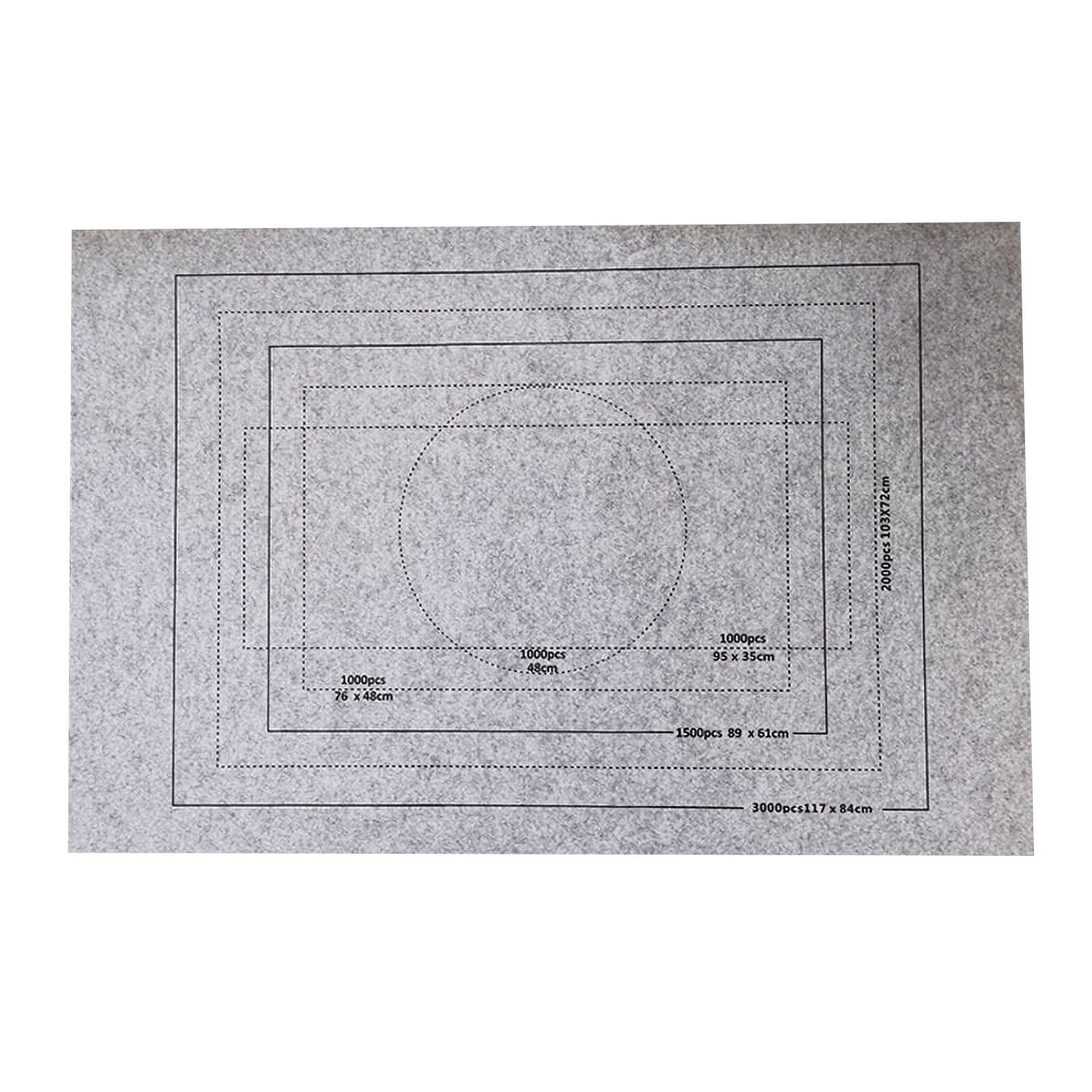 Puzzels Mat Jigsaw Roll Voelde Mat Speelkleed Puzzels Deken Voor Tot 3000 Stuks Puzzel Accessoires Draagbare Reizen Opslag tas: Grijs