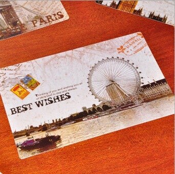9 Pcs DIY a nostalgic postcard scenery Cards Greeting Cards