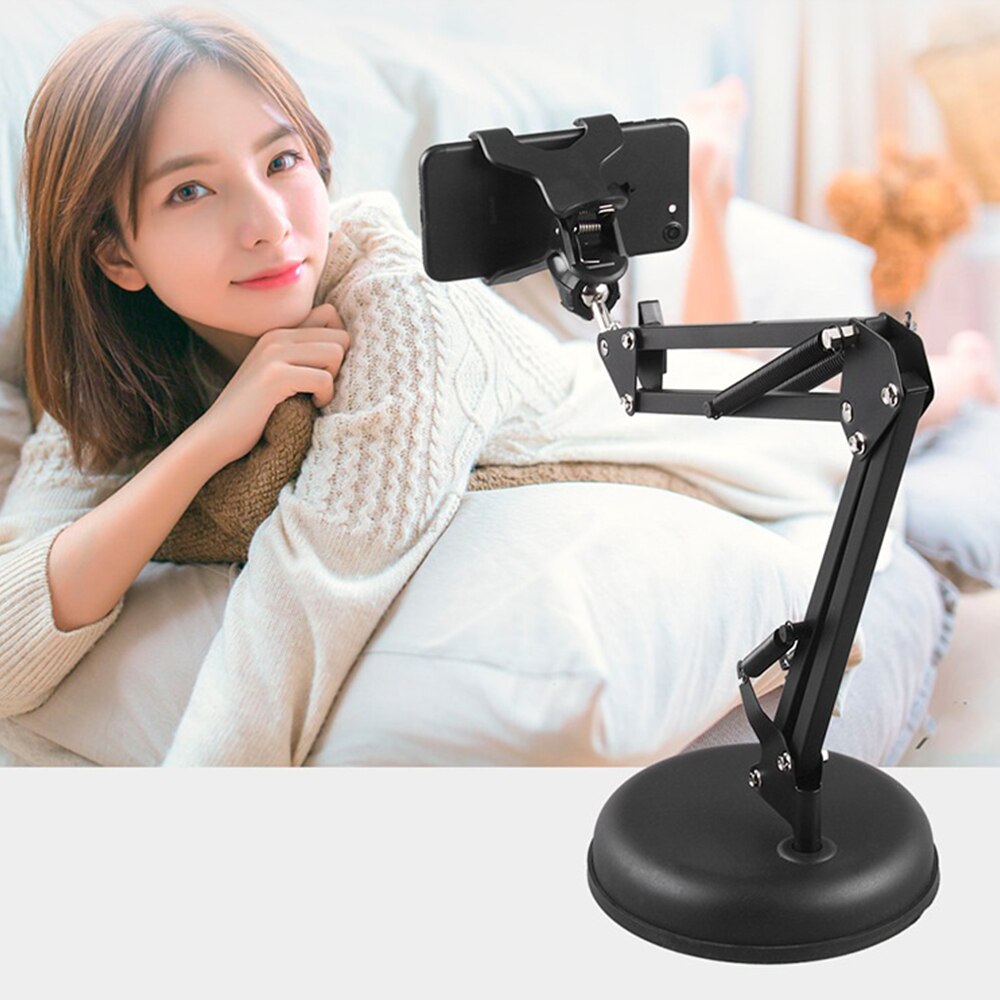 Webcam Beugel Universele Flexibele Mobiele Telefoon Houder Live-uitzending Vullen Licht Stand 22-Inch Scissor Arm Stand Met Schorsing