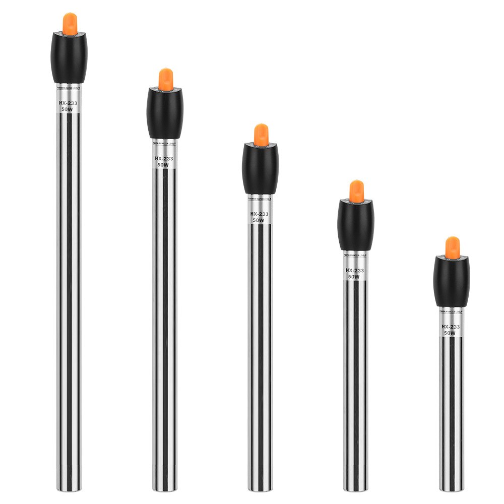 220-240V Aquarium Adjustable Heater Stainless Steel Submersible Thermostat Heating Rod For Fish Tank 50W/100W/200W/300W/500W