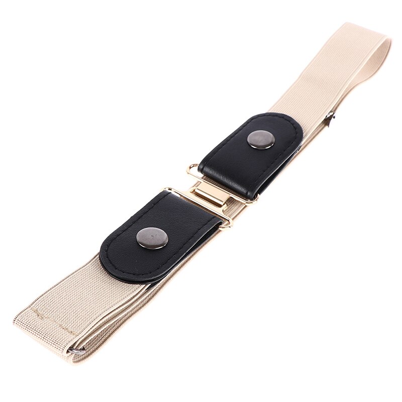 Women Buckle Stretch Belt Belt Invisible Elastic Waist Belt Unisex Jeans Pants: 5