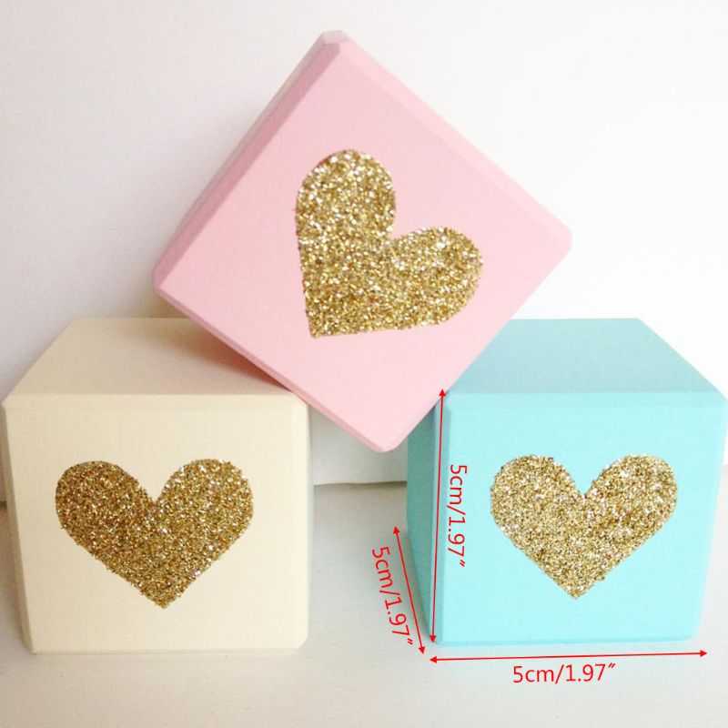 Decoración del hogar nubes cubo cuadrado madera maciza personalidad bebé foto Props productos para niños