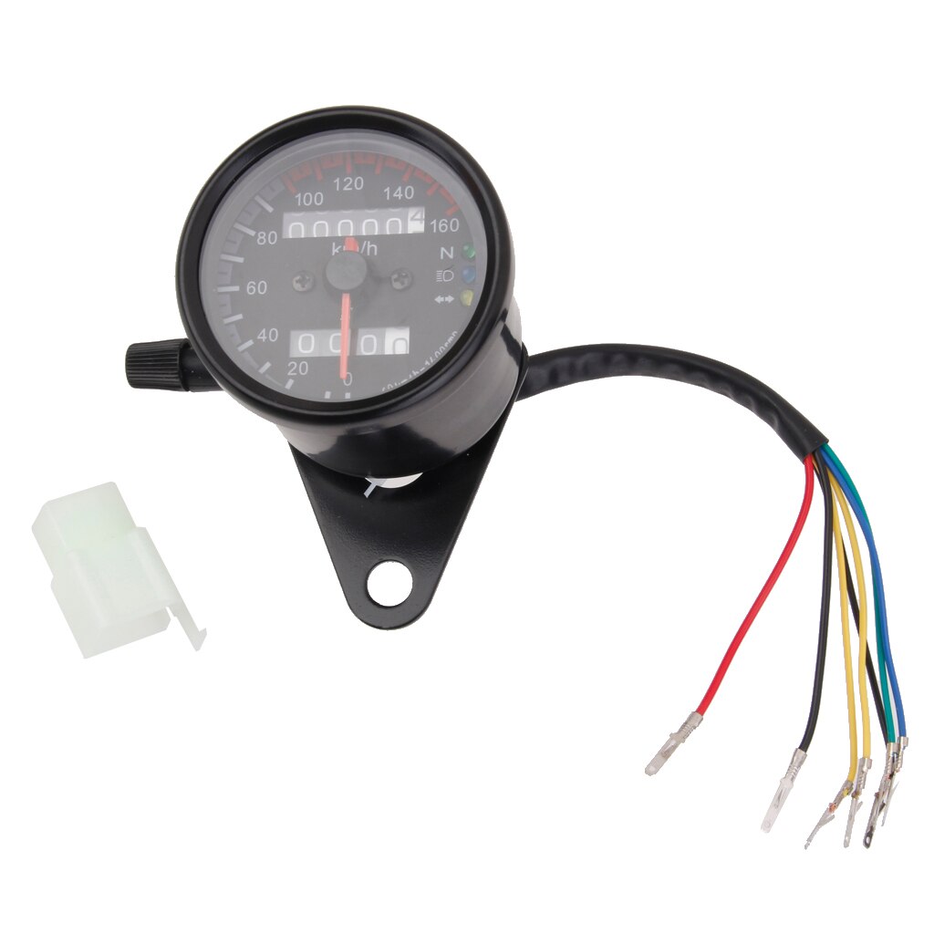 Universal Motorcycle Meter -Speedometer Odometer Tachometer, 0-160km/h Speedometer Gauge