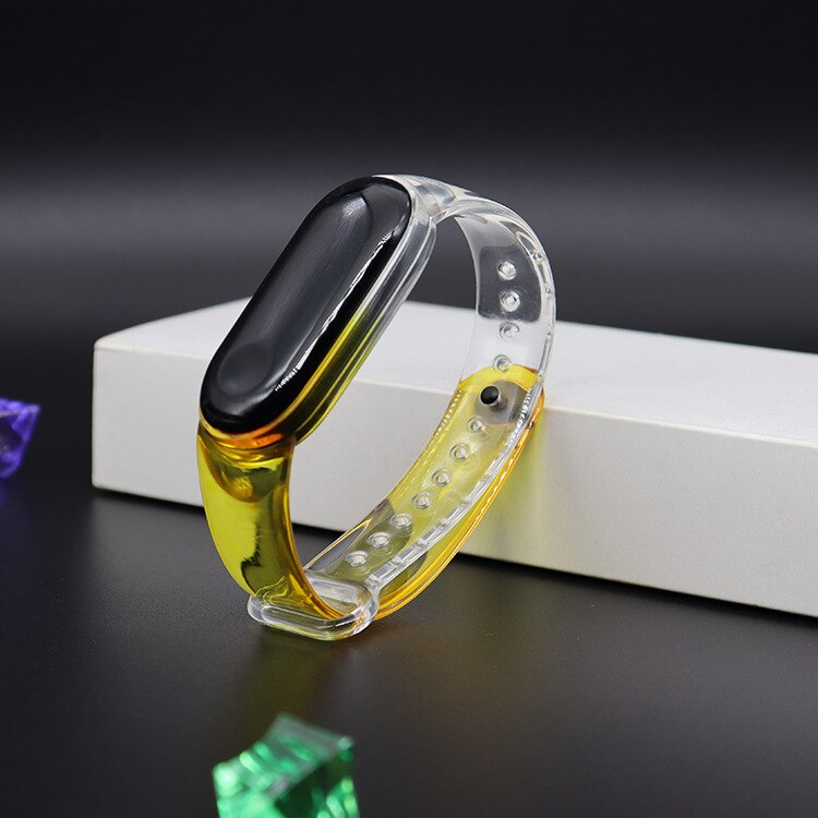 Transparante Armband Voor Xiaomi Mi Band 5 Sport Band Horloge Siliconen Polsband Voor Xiaomi Mi Band 5 Armband Miband 5 Band: 3