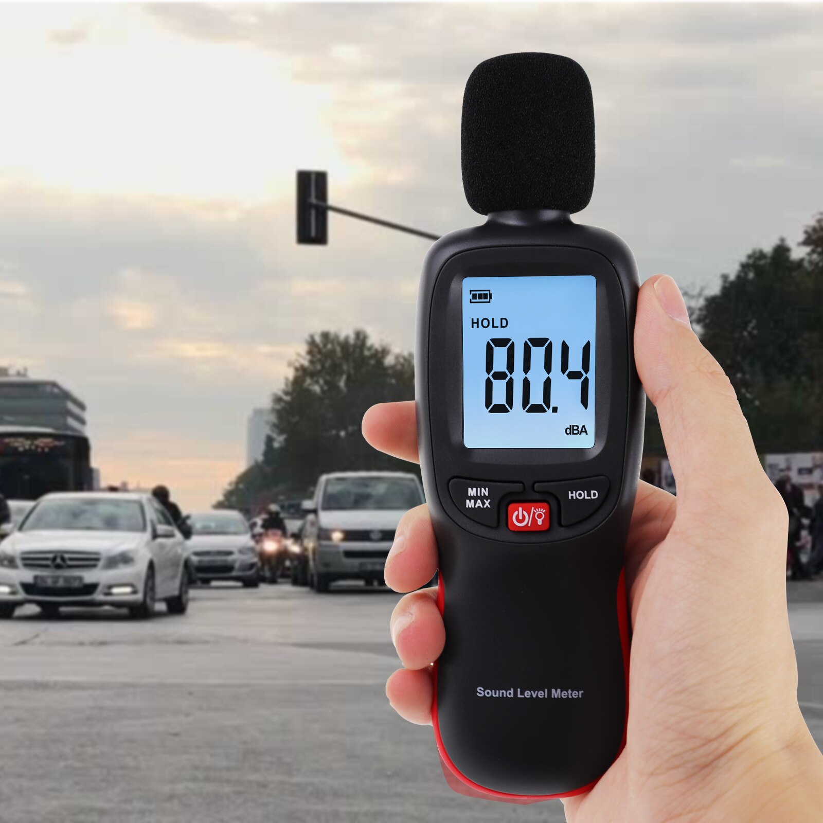 Niveau sonore numérique, Instrument de bruit, décibel, 30 ~ 130dba, dispositif portatif avec écran LCD rétro-éclairé