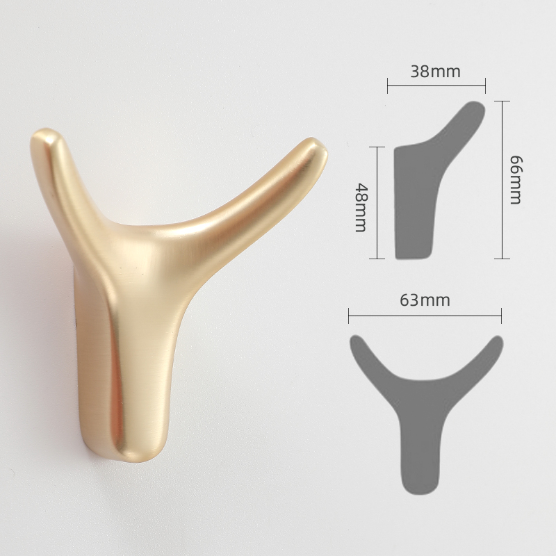 Kak Zinklegering Nordic Muur Haak Hanger Kleding Haak Jas Zak Hoed Opknoping Haken Badkamer Keuken Kledingrekken Met Schroeven: copper
