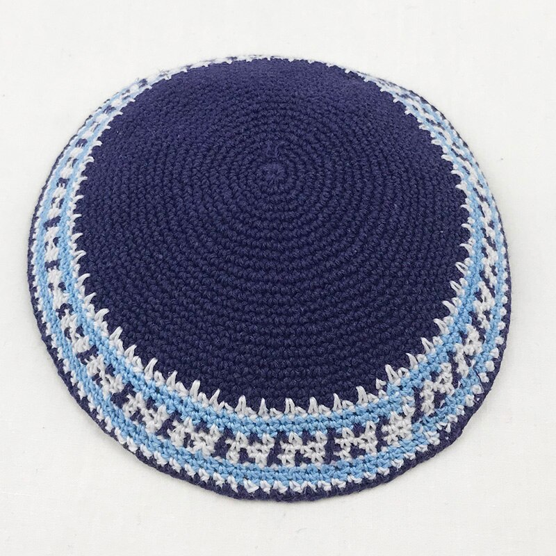 Kippa tricoté à la main pour hommes, garçons et enfants, chapeau Yamaka Kippot: 2