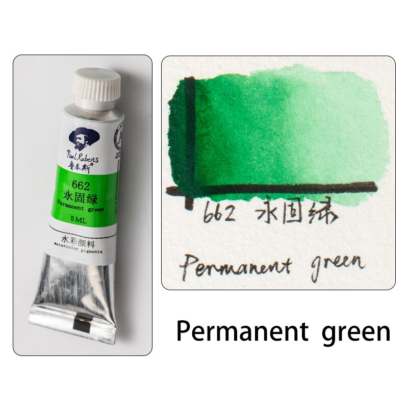 Offizielle Paul Rubens 5ml Aquarell Farben Rohre Caroline Serie 20 farben Pigment für Anfänger Student Kunst lieferant: 662