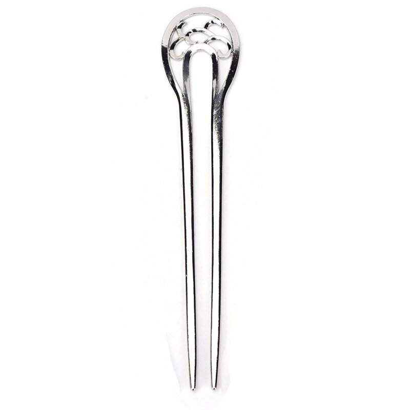 Chinese Vintage Bronze Antique Hair Sticks Hairpin DIY Zinc Alloy Metal Jewelry Accessories Bob Bookmark: 31