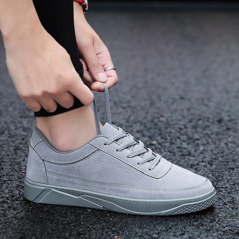 Menn joggesko trend utendørs menn sko lette komfortable menn fritidssko zapatos hombre: Grå / 8.5