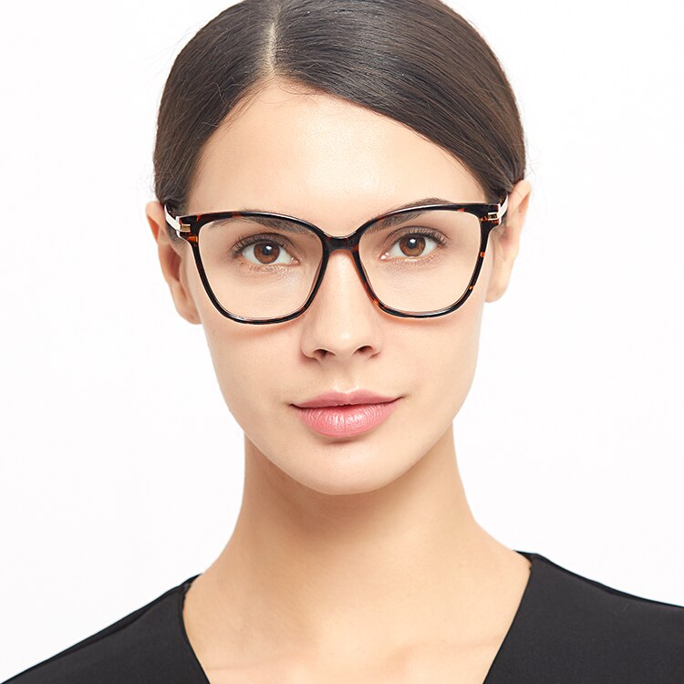 Marc Frame Glazen Clear Lens Vrouwen Mode Brillen Vierkante Hars Vintage Transparante Eyewear Demi 95176 1