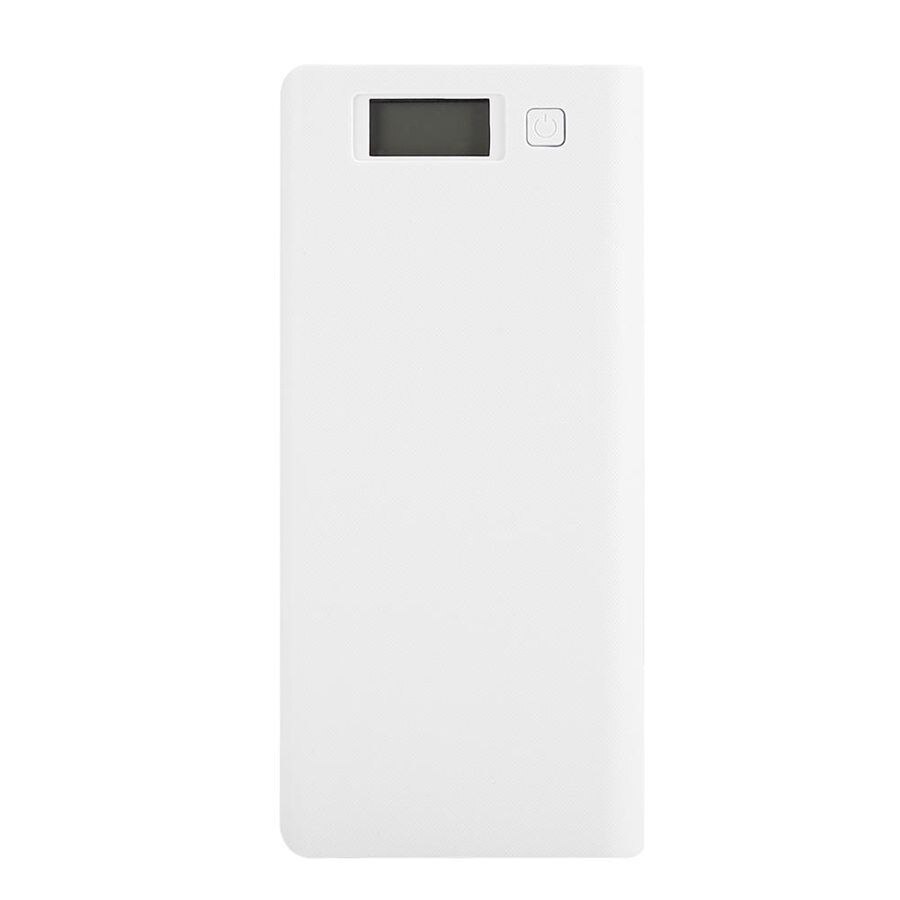 Powerbank caso 8x18650 caixa de bateria portátil fonte de energia sem soldagem jacking diy power bank escudo kit acessório poetable diy: WHITE