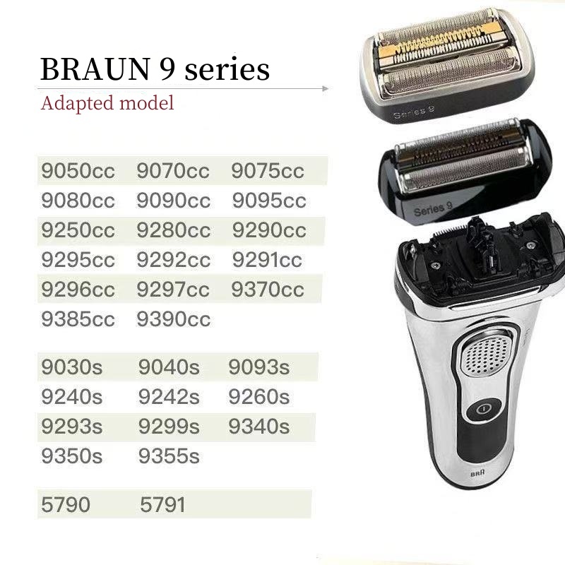 Geeignet für BRAUN Elektrorasierer S9 94MPRO 92S 92B Schneidkopf 9 Serie Klinge Mesh Montage Messer Mesh Rasierer Zubehör