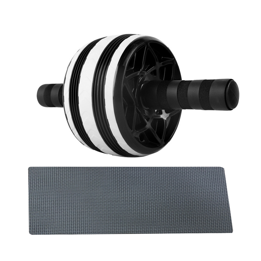 Nutrilit magen rulle rund mage hjul magmuskel tränare bygga maskin muskler träning hem gym fitness utrustning: Vit