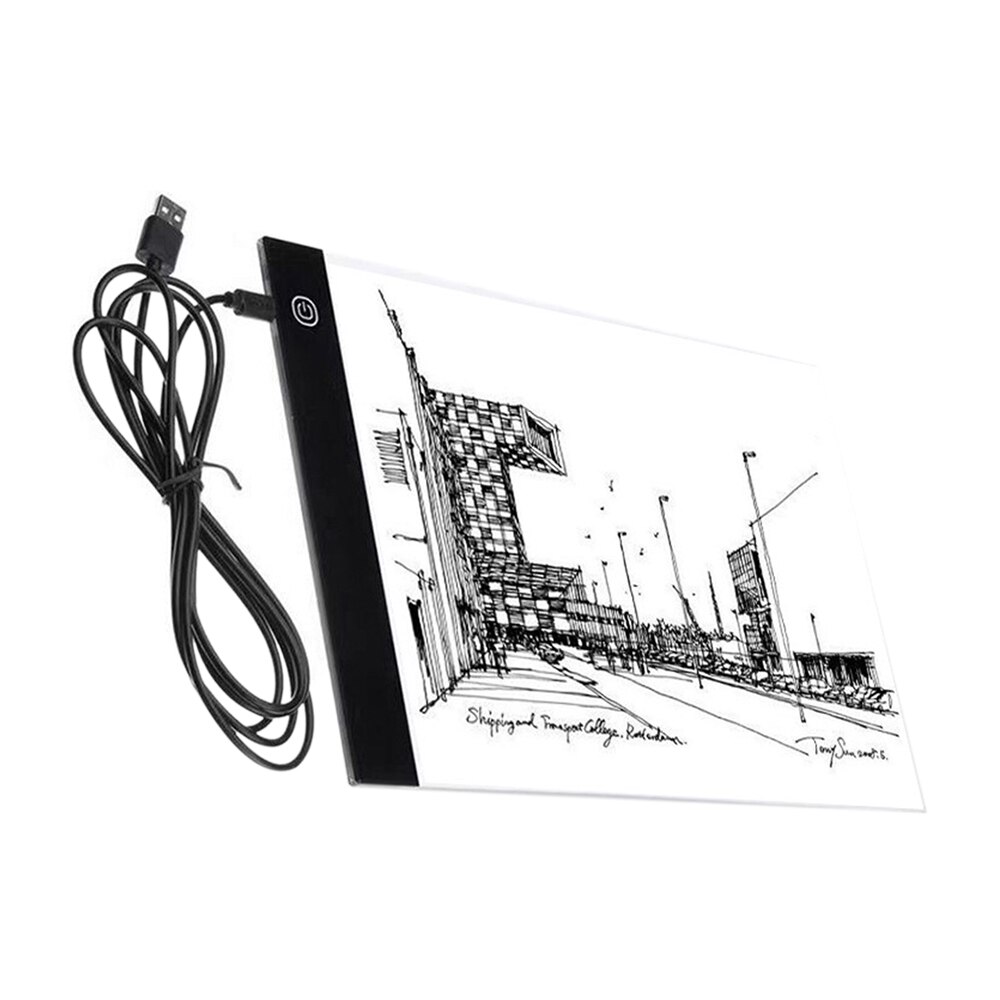 Ultra-Thin Led Light Pad USB Powered Painting Tracing Panel A4 Copyboard for Cartoon Tracing Pencil Drawing Viewing