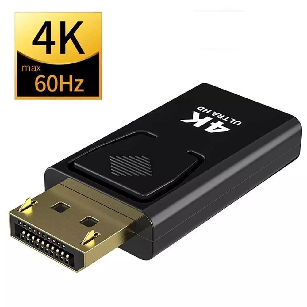 DP to HDMI-compatible Male to Female Adapter Converter 4K@60Hz Displayport 1.2 to HDMI Female Adapter for Monitor Projector: Default Title