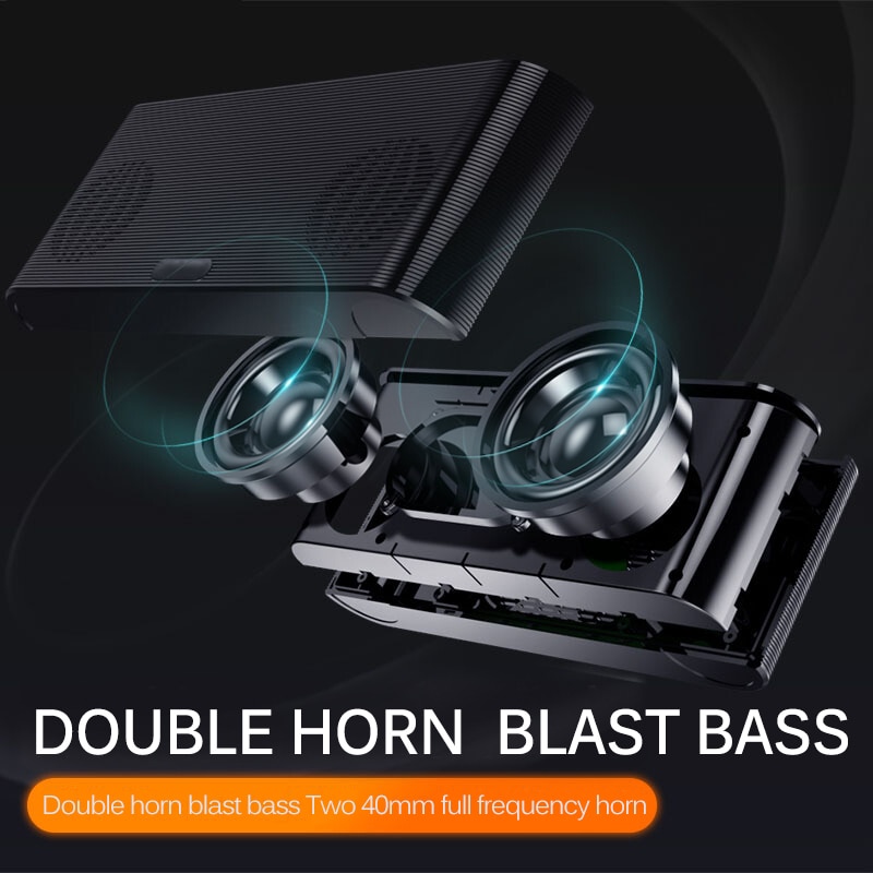 Draagbare bluetooth speaker zware subwoofer 3d stereo muziek surround home kleine stereospeler draadloze speaker met powerbank