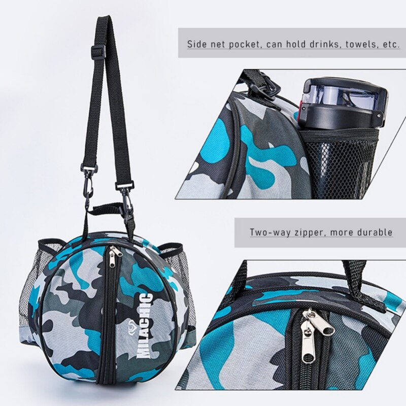 Waterproof Sport Basketball Carrying Bag Volleyball Storage Pouch Round Football for Easy Safety Exercise Accessories # zvbk