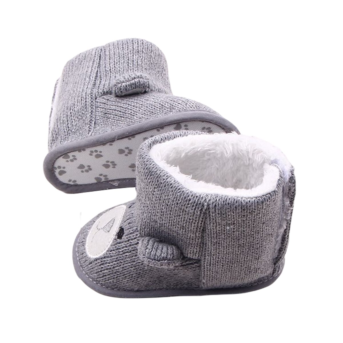 Peuter Baby Jongens Meisjes Snowboots Winter Warm Bont Voering Gebreide Booties Zachte Zool Anti-Slip Baby Prewalkers