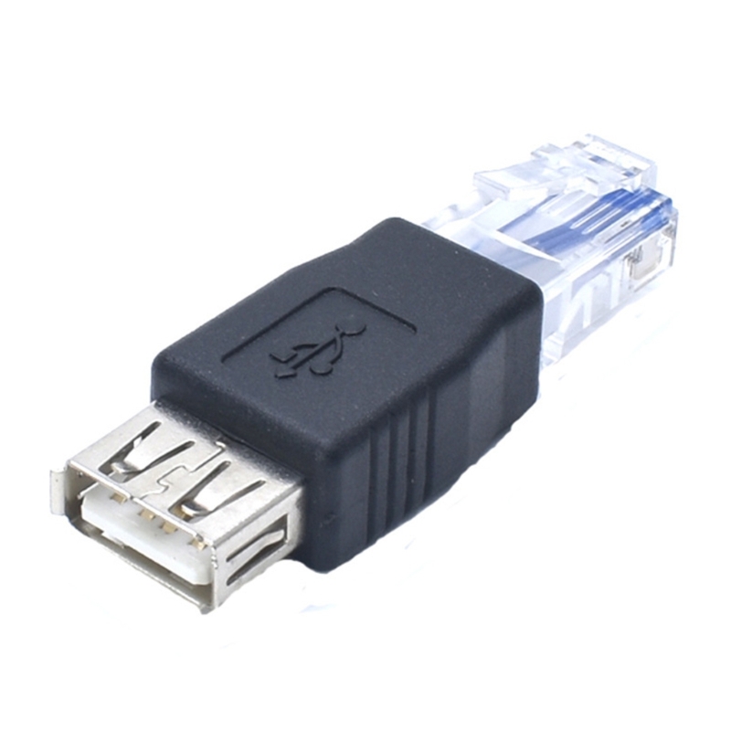 Adattatore da Ethernet a USB da 2 pezzi Adattatore da USB a Ethernet, convertitori Ethernet RJ45 maschio a USB femmina per modem
