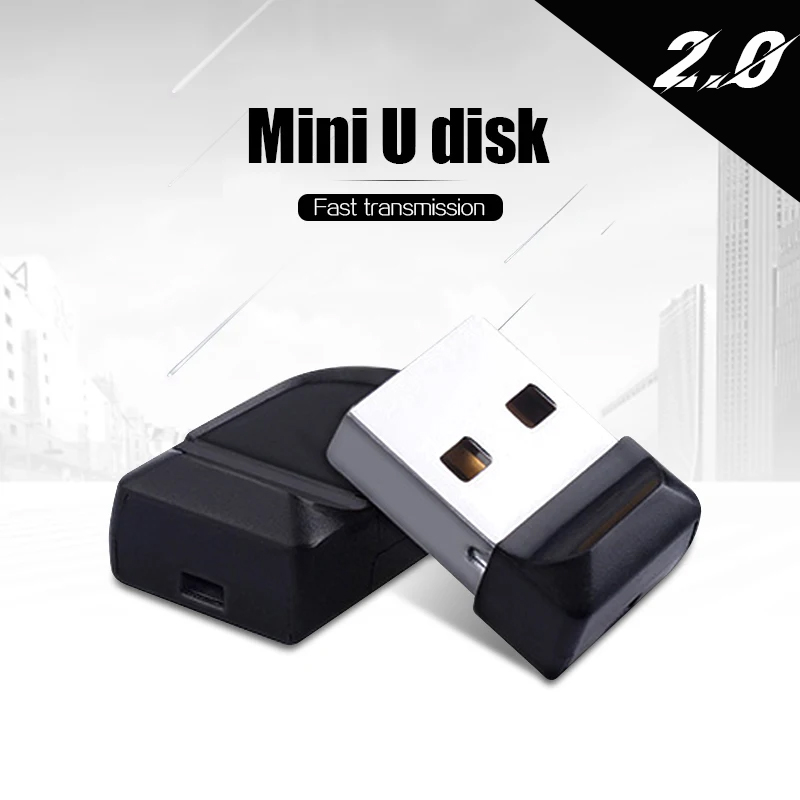 USB Flash Drive 32GB Pen Drive 64GB Metal Mini USB 2.0 Flash Disk 16GB 128GB Memory Pendrive External Storage Stick 64 GB