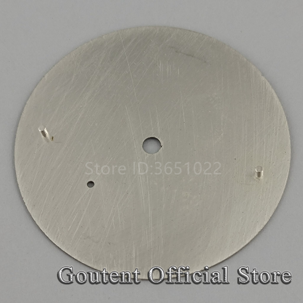 38.9Mm Steriele Grey Watch Dial Fit Eta 6497 Zeemeeuw St36 Beweging Horloge Onderdelen