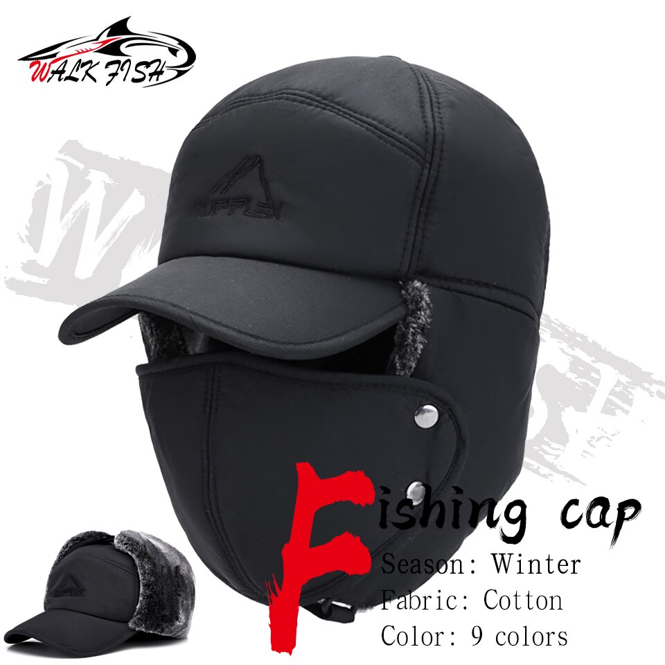 chodzić ryba czapka wędkarska zima ciepły mężczyźni Lei Feng czapka ochrona słuchu wiatroszczelna wodoodporna czapka narciarska aksamitna gruby odkryty kapelusz wędkarski