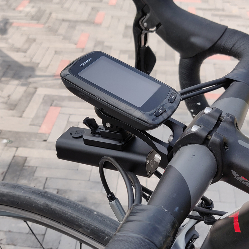 Garmin Edge Fahrrad Out-Front Combo Montieren Fahrrad Computer Halterung Hoder für Garmin Wahoo Bryton Cateye Xoss Gopro Taschenlampe