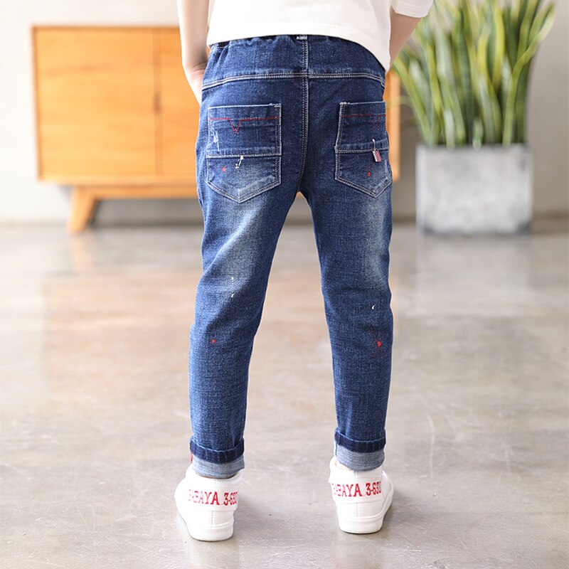 IENENS, pantalones vaqueros para niños, ropa a la , pantalones clásicos, ropa de mezclilla para niños, pantalones largos casuales para chicos guapos, 5-13 años