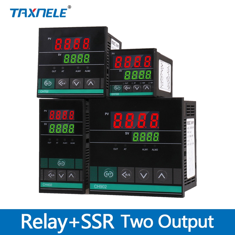 Dual Output Universal input Thermostat Digital Temperature Regulator PID Controller CH102 CH402 CH702 CH902 SSR Relay