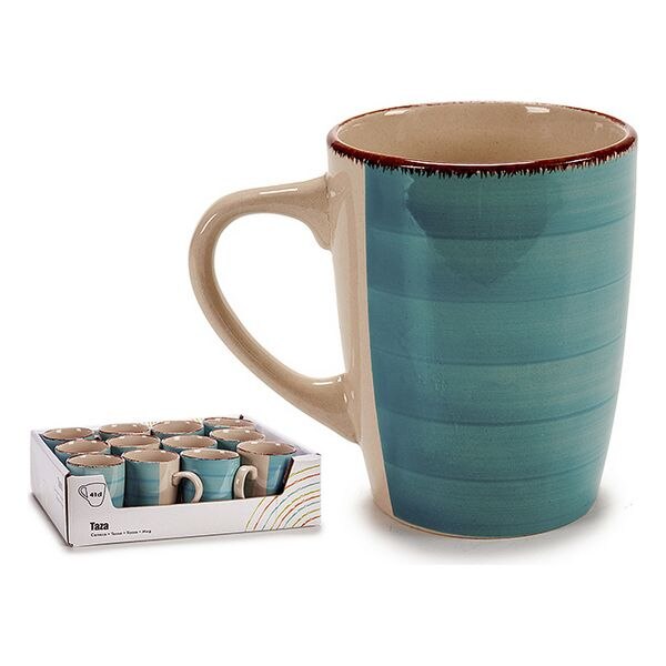 Tasse Türkis Steinzeug (8,5x10,5x12,5 cm)