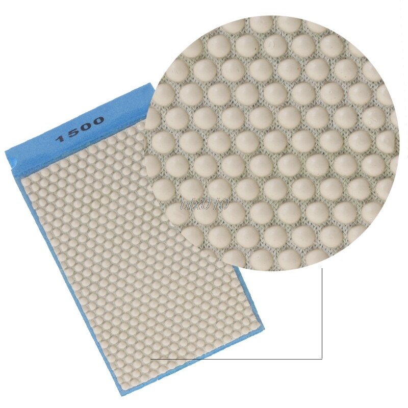 Diamond Hand Polishing Pad Grinding For Glass Stone Marble 800/1800/3500 Grit G22 Whosale