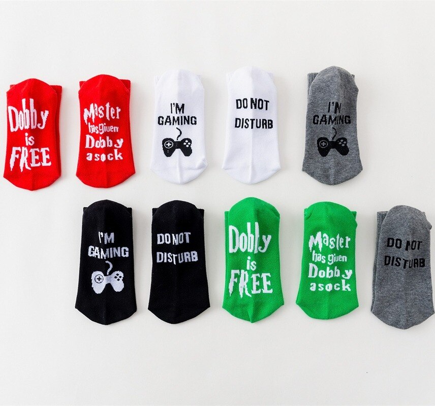 Ne pas déranger je suis GAMING hommes chaussettes lettre noir unisexe équipage homme chaussette décontracté coton Sox adulte automne hiver classique Skarpetki