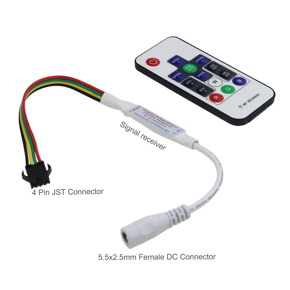 WS2813 WS2815 LED Controller DC 5V 12V Wireless RF Remote Dream Color Controller for WS2815 WS2813 WS2813B WS2815B CS8812 JK184