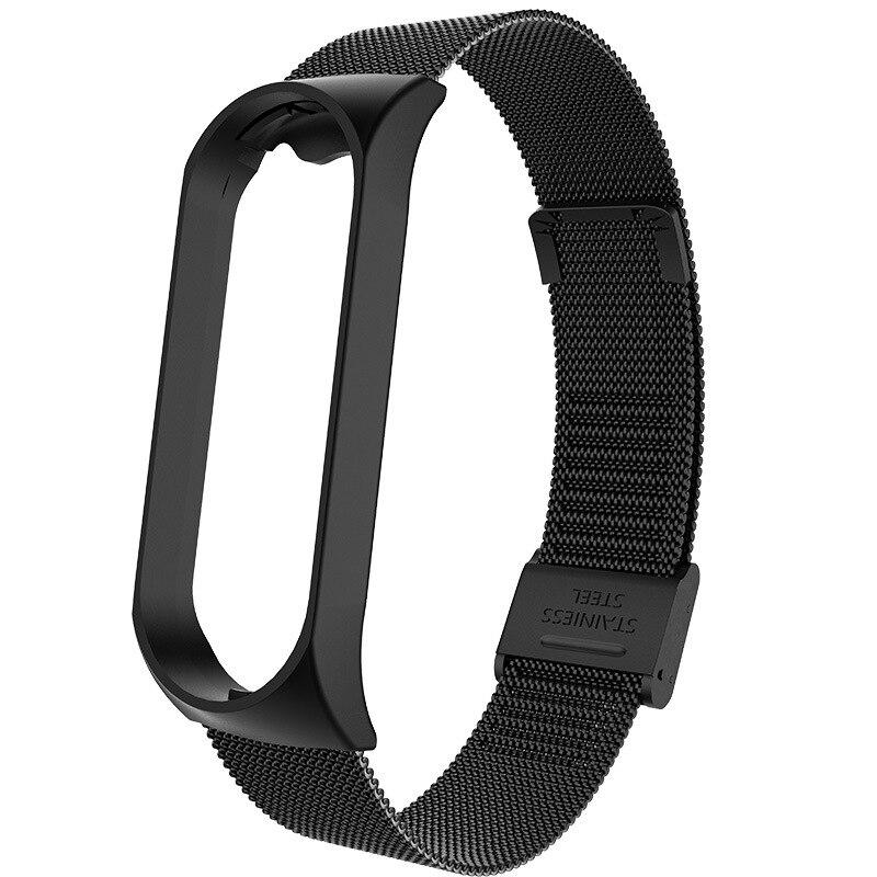 Strap For Xiaomi Mi Band 7 3 4 5 6 Wrist Metal Bracelet Screwless Stainless Steel MIband for Mi Band 7 6 4 3 5 Strap Wristbands: L / WHITE