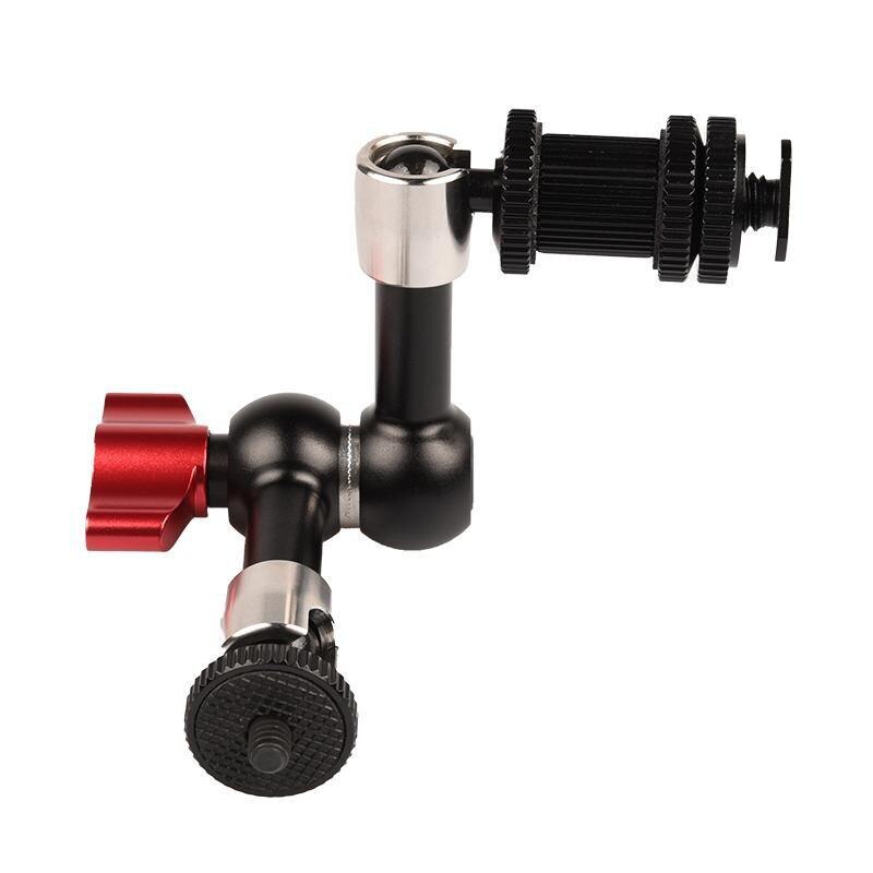 Metal 7 /11 Inch Magic Arm Articulating Magic Friction Arm Tripod Extension Arm Clamp With 14" Mount: 7 inch