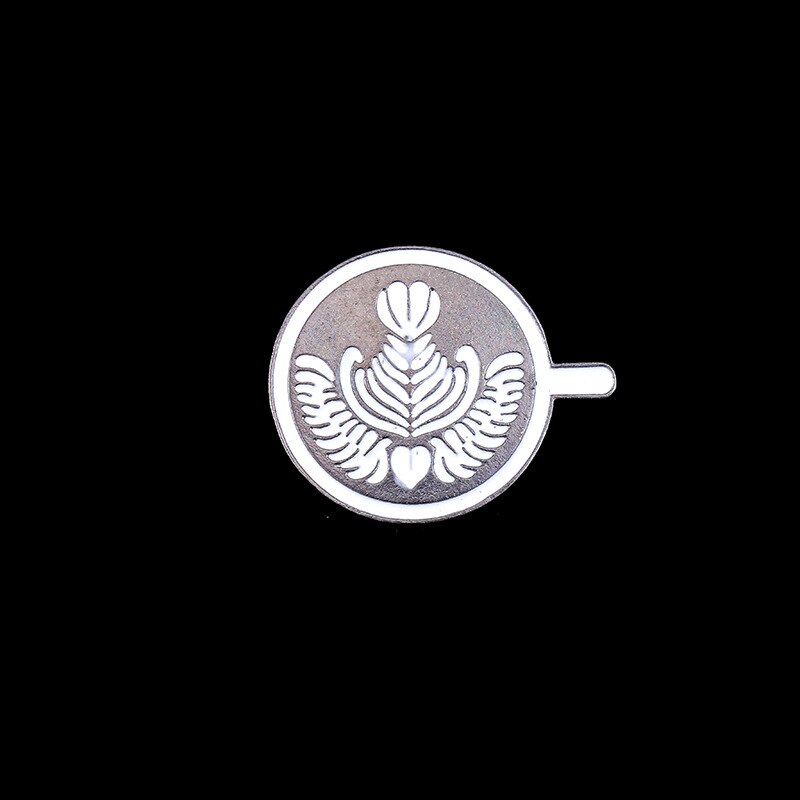 Accesorios de café expreso para parejas, esmaltado para broche de gota de aceite taza de té, Mini insignia de café Tamper, de café para los amantes del café: 5