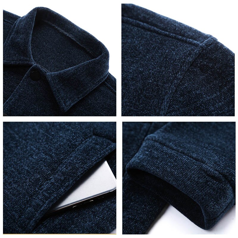 Coodrony merk trui jas heren zakelijk casual breiwerk vest heren herfst winter dikke warme omslagkraag jas top  c1183