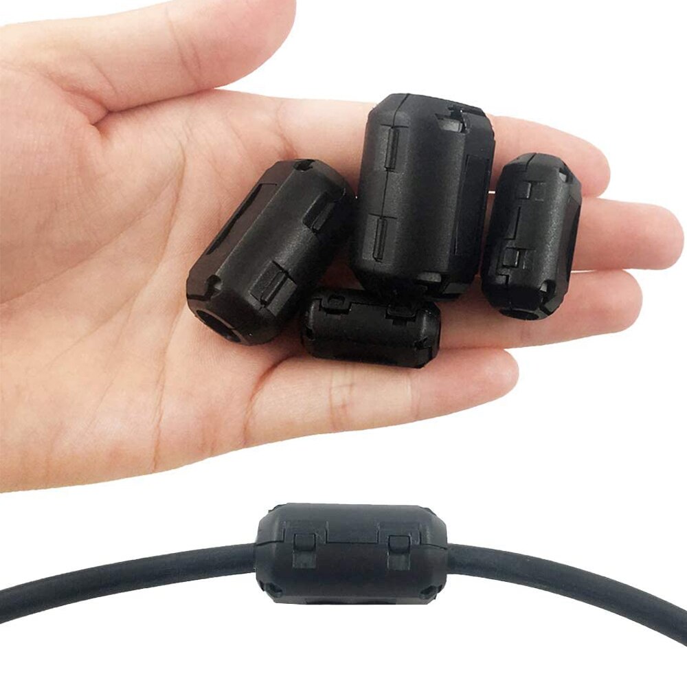 Snap Op Ferrietkern Koord Ring Rfi Emi Noise Filter Suppressor Kabel Clip Voor 3.5Mm/5Mm/7Mm/9Mm/13Mm Diameter Kabel