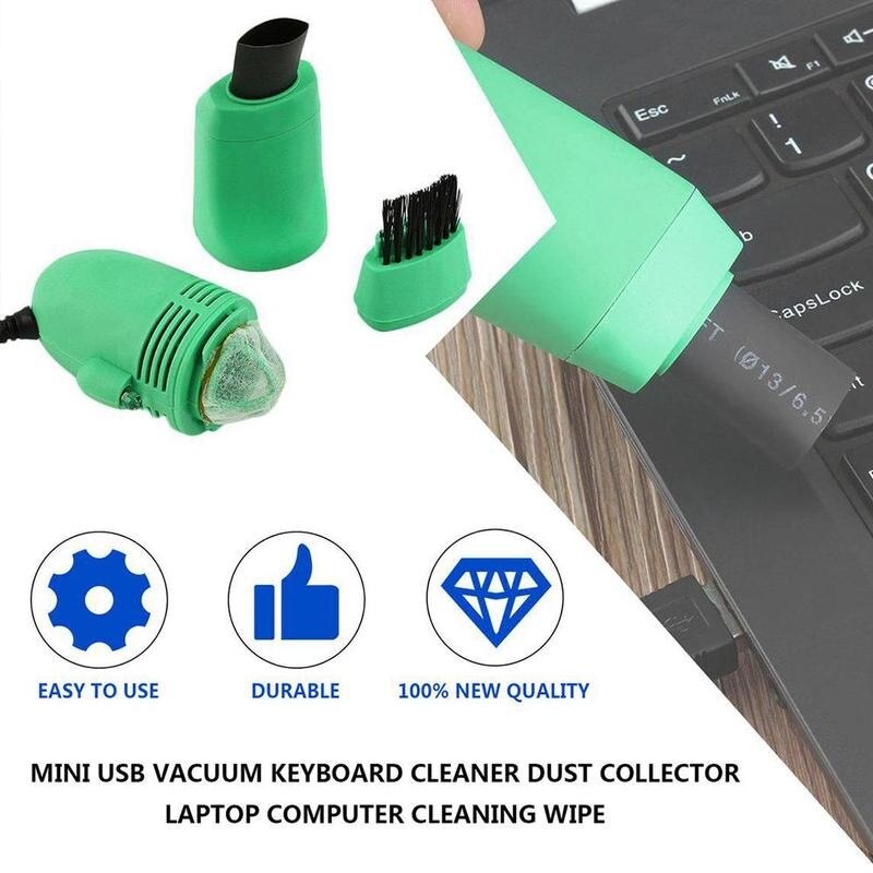 1p USB Keyboard Vacuum Cleaner PC Laptop Cleaner Computer Cleaning Kit Tool Remove Dust Brush Home Office Desk