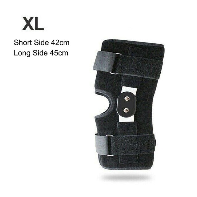 3 Maten Verstelbare Kneelet Knie Brace Patella Ondersteuning Protector Legering Scharnierende Sport Stabilizer Kneepad Wrap Voor Acl/Pcl Verwondingen: XL