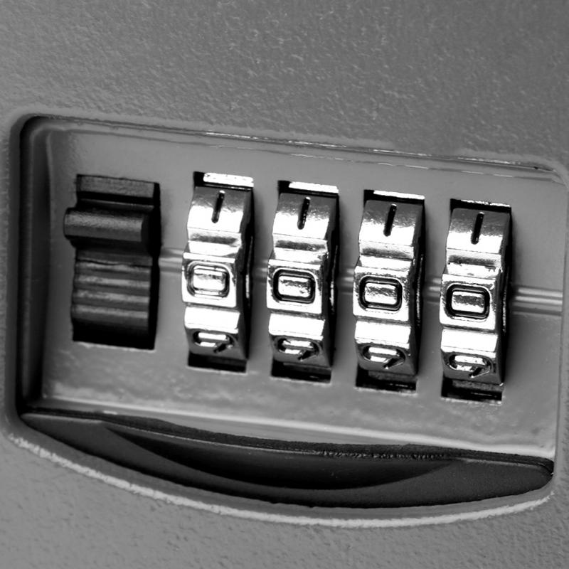 4 Digit Combination Password Lock Safe Box Keys Storage Box Wall Mounted Safety Organizer Boxes Locks