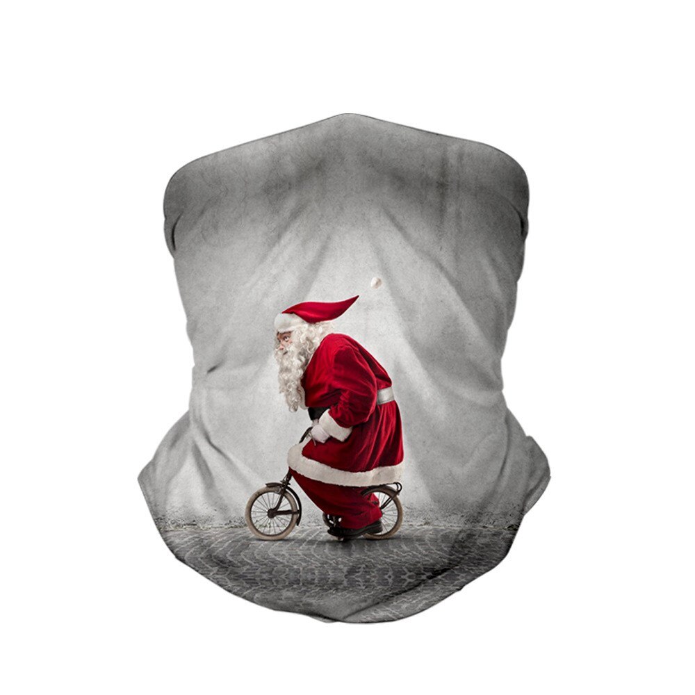 Children's Christmas 3D printed face balaclave kids bandana multi-functional magic headheand boys and girls scarf: etk06