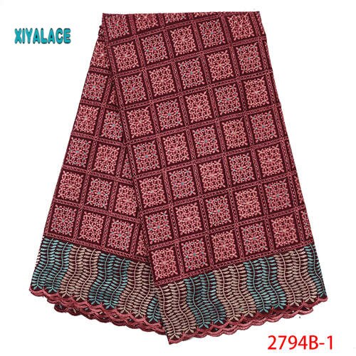 Latest French Nigerian Laces Fabric Tulle African Laces Fabric Wedding African French Tulle Lace YA2794B-1: Picture 1