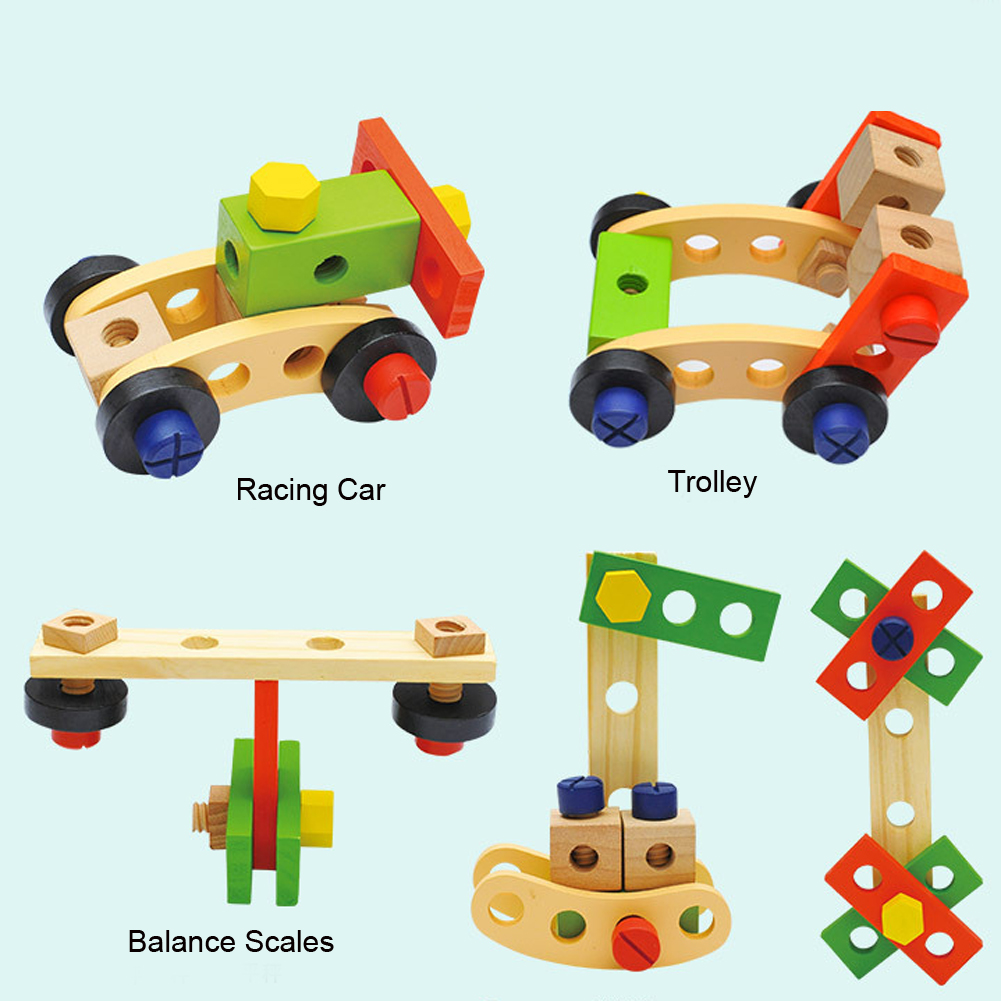 Houten Gereedschapskist Met Gereedschap, kinderen Simulatie Onderhoud Speelgoed Kids Pretend Play Bouw Speelgoed Set Houten Toolbox Speelgoed Set