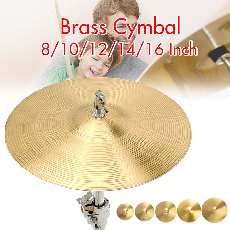 Brass Cymbals For Drums Kit Splash Crash Kide Hi-Hat Cymbal Percussion Musical Instruments 8/10/12/14/16/18/20 Inch