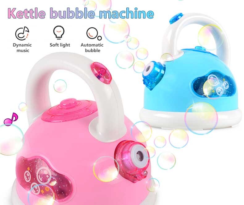 Kids Automatische Bubble Machine Speelgoed Maker Leuke Kettle Puzzel Auto Effecten Blower Dj Party Stage Feestelijke Sfeer Outdoor