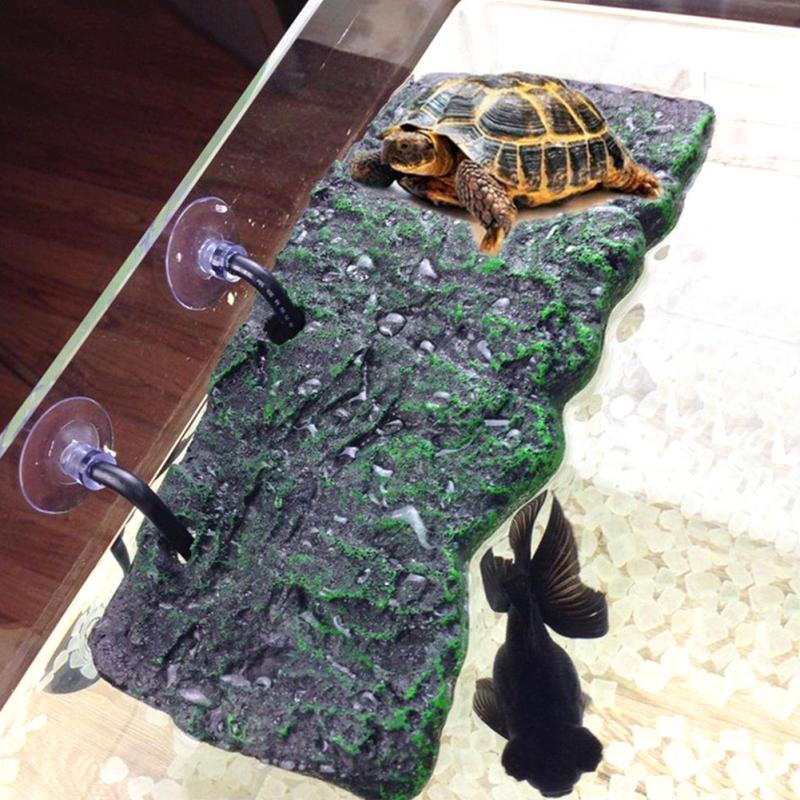 Aquarium Tank Floating Sucking Disc Turtle Dock Basking Terrace Island Platform Aquarium Decor