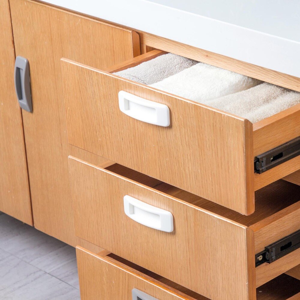 2pcs/lot Sticky Door Handles For Interior Doors Window Cabinet Drawer Wardrobe Self-adhesive Household Door Safety Handle