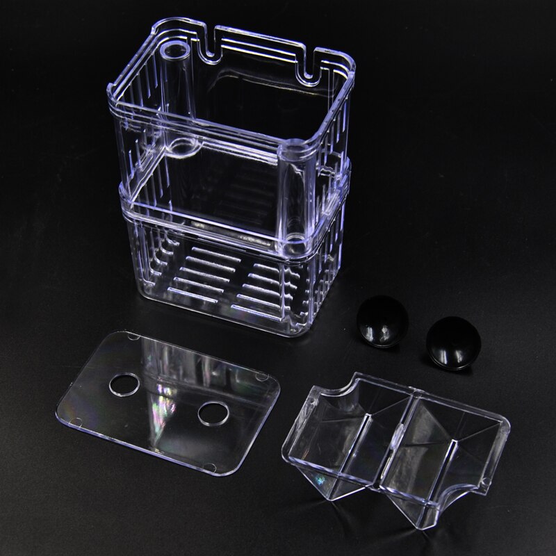 Double-Deck Clear Acrylic Fish Breeding Isolation Box Aquarium Breeder Fish Tank Hatching Incubator Aquarium Hatchery